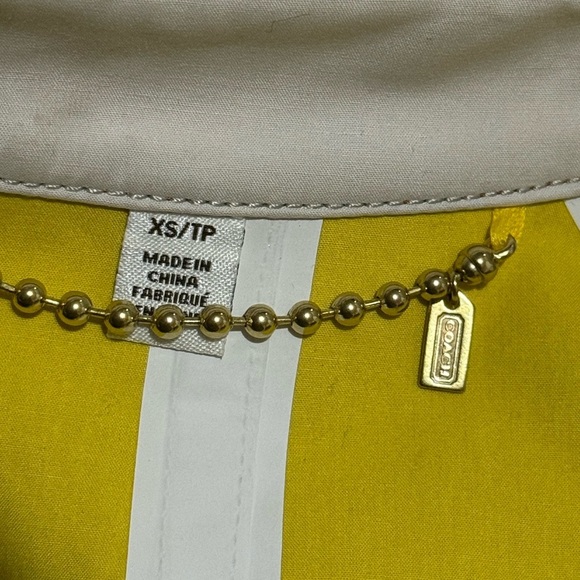 Coach Women's Trench Coat in Navy and Beige Size xs - Picture 12 of 15